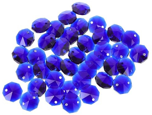 OATIPHO 40piezas Kit De Cuentas De Cristal Sueltas Dobles Para Pulseras y Manualidades