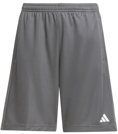adidas Unisex Kids Train Essentials Logo Regular Fit Short Junior Shorts, Grey Five/White, 5-6 Years