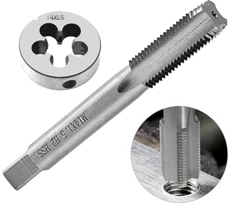 Gewindebohrer M14x1.5mm, HSS Gewindebohrer und Schneideisen, Gewindebohrer mit Legierungswerkzeug