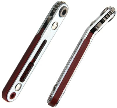 lcyen Juego de 2 mini trinquetes, destornillador de ángulo recto y desplazamiento, broca de alto par con mango reversible para brocas de vástago hexagonal