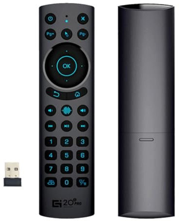 JZK Wireless voice air mouse remote control, G20S PRO PLUS BT5.0 2.4G dual mode smart backlit remote controller for Android TV box projector computer