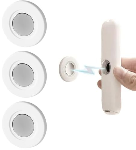 Jurqqer 3 piezas Soporte Mando Pared Magnético [Imán Super Fuerte] - Organizador y Soporte Mando Aire Acondicionado, TV y Electrodomésticos, Montaje con Adhesivo Sin Taladrar - Diseño Moderno - Blanco