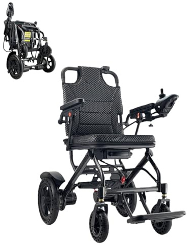 Aluminio Todo Terreno Sillas De Ruedas De Energía,Silla De Ruedas Eléctrica Para Adultos,Carga De 120Kg,Con Joystick De Fácil Manejo,Seguras Y Fáciles De Conducir Para 20A