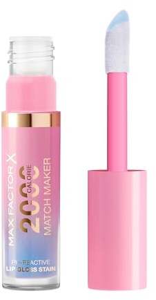 Max Factor 2000 Calorie Match Maker, pH-reaktiver Lipgloss mit langanhaltender, feuchtigkeitsspendender Formel, Fb. 020 Plot Twist, 4,4ml