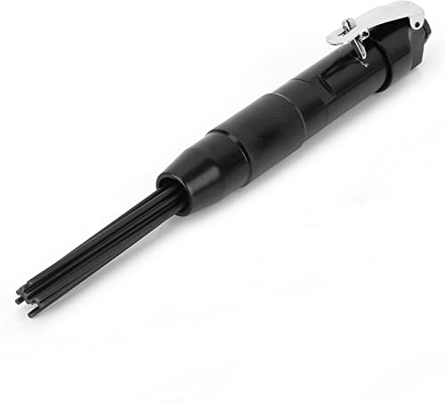 Ejoyous Air Needle Scaler, 4400 RPM Pneumatic Needle Slag Cleaner with 12 Alloy Steel Needles Rusted Slag Remove Deburring Tool, for Welders Automotive DIYers