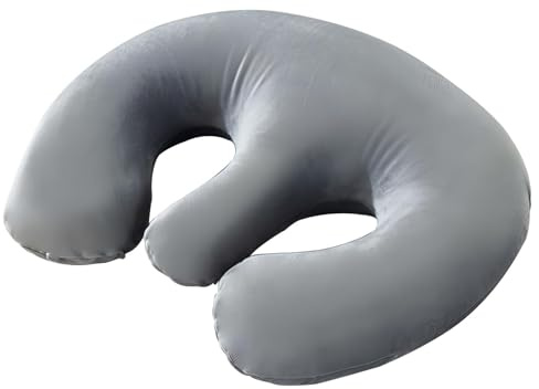 YEJBBUC Breast Pillow Removable Cover Feminine Massage Pad SPA Massage Chest Cushion Gray 26cx26.5x10cm