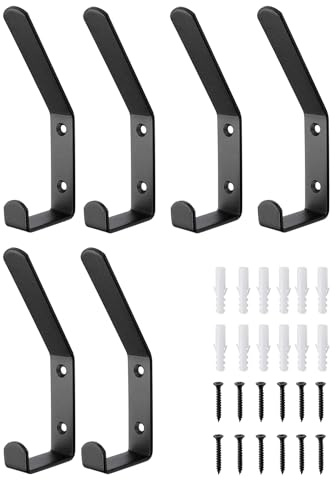 Fonyiunce 6 Pezzi Ganci Appendiabiti Confezione, Appendiabiti da Pannelli Fonoassorbenti, Ganci per Pannelli Acustici, Robusto Gancio Appendiabiti da Parete, per Pannello Fonoassorbente