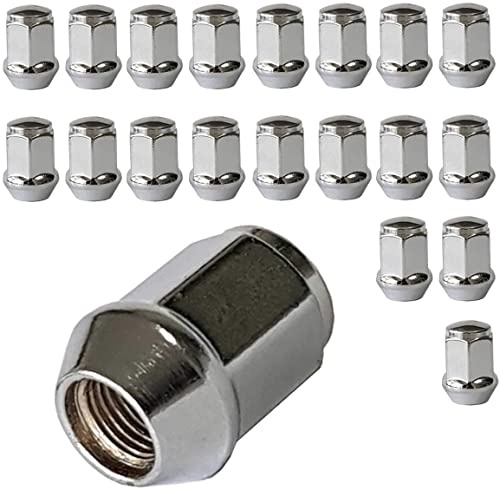 TRACER 20x Radmuttern M12x1.25 Kegelbund geschlossen 60° 34mm | Schlüsselweite 17mm kompatibel mit Opel Agila A