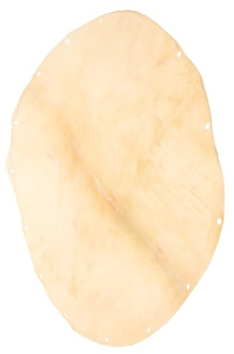 TOYZFRIENDY Sheepskin Drum Head African Drum Skin Ersatz Trommelfell für Handtrommel Langlebig Klarer Klang Leicht Transportierbar