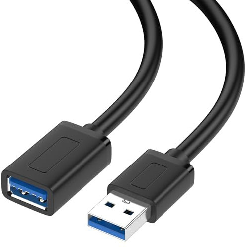 Wanme Cavo Prolunga USB 3.0 A per Stampante, USB Tipo A Maschio a Femmina 5Gbps Prolunga Trasferimento Dati Compatibile con Televisore, Computer, Mouse, Fotocamera, Lampada, Docking Station USB, 1M