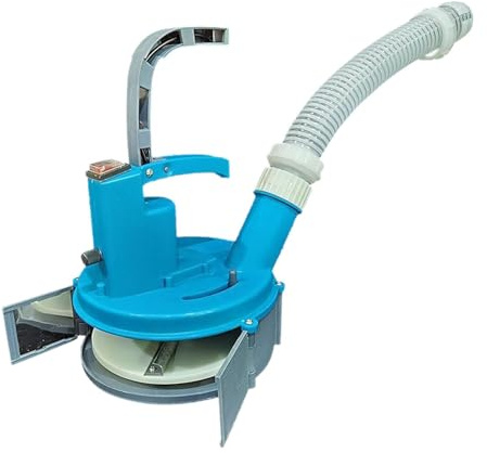 KESOTO Cabezal de Máquina Fertilizante, Cabezal Esparcidor de Fertilizante con Tubo, Esparcidor Eléctrico de Estiércol para Alimentación de Estanques, Cabeza Redonda