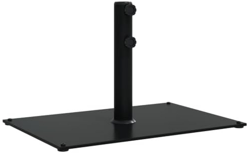 Mokuyary Base de Parasol pour mâts Ø32/38/48 mm 15 kg rectangulaire, Pieds Base pour Parasol pour Terrasse, Piscine, Patio, Jardin, Restaurant