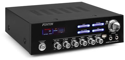 Fenton AV120BT Amplificador estereo Hifi USB BLUETOOTH EQ 2 entradas de micrófono