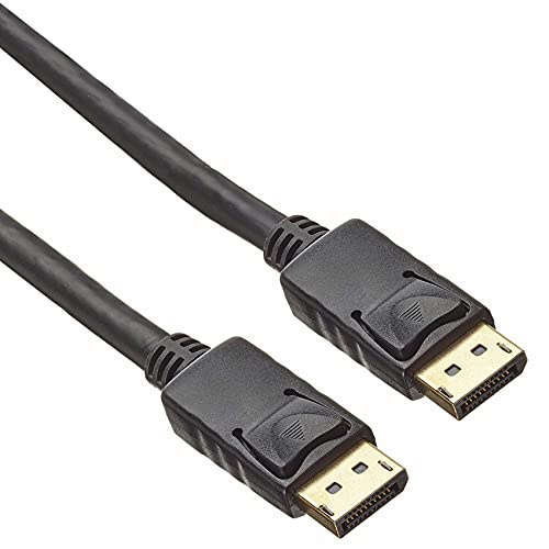 PremiumCord 4K DisplayPort 1.2 Verbindungskabel M/M 5 m, Stecker auf Stecker Kabel, 18Gbps, Video 4K@60Hz 2160p, Full HD 1080p, HDCP, vergoldete Anschlüsse, schwarz