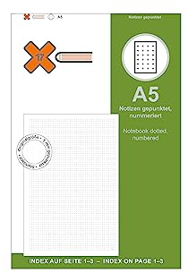 X17 A5 Notizen/Notizheft | gepunktet 2er Pack, für das revolutionäre X17-Notizbuch mit auswechselbaren Heften