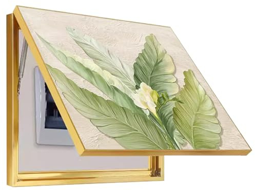 Electrical Meter Cover Panel Wall Hanging Paintings Vertical Switch Box Distribution Box Free Punching Restaurant Electrical Decorative Box Hide Paintings (50x40cm/19.7x15.7inch,C)