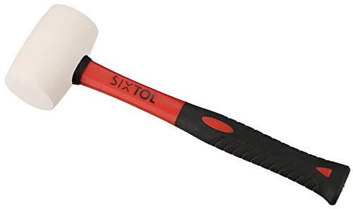 SIXTOL TPR HAMMER 450 | Práctico martillo de goma | peso 450 g y longitud 330 mm