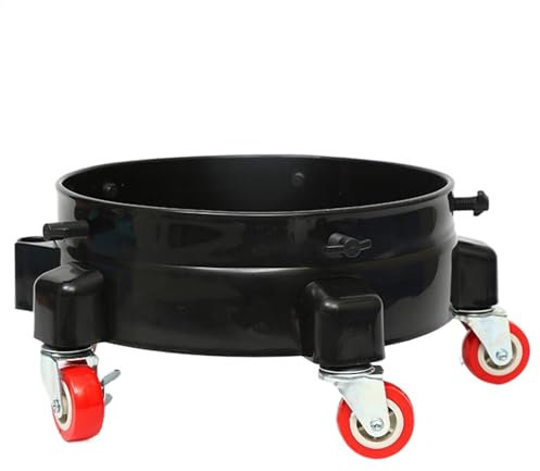 Bucket On Wheels - Car Wash Bucket With Wheels Bucket Cart,Multifunctional Bucket Holder, Car Wash Accessories For Driveway Sealing