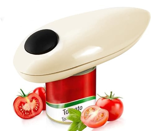 air Electric Can Opener, Tin Opener Hand Free, Can Openers 360° One Button Automatically Open Any Size Cans, Safe and Reliable, Kitchen Best Choice—Powerful, Safe & Easy for Cooks and Housewives