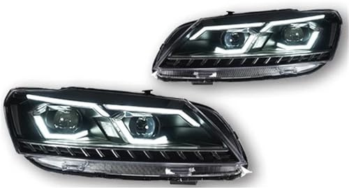 UMDJJU Per VW Per Passat B7 Per LED Per Fari 2011-2016 Per DRL Indicatori Di Direzione Abbaglianti Angel Eye Proiettore Lente Faro Fari Principali Anteriori