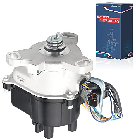 MOSTPLUS Ignition Distributor Compatible with 1992-1995 Accord Prelude 2.2L L4 External Coil TD52U TD59U
