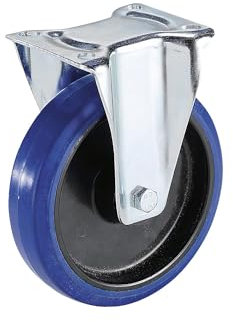 Proroll | Vollelastik-Reifen auf Kunststoff-Felge | Rad-Ø x Breite 100 x 36 mm | Bockrolle