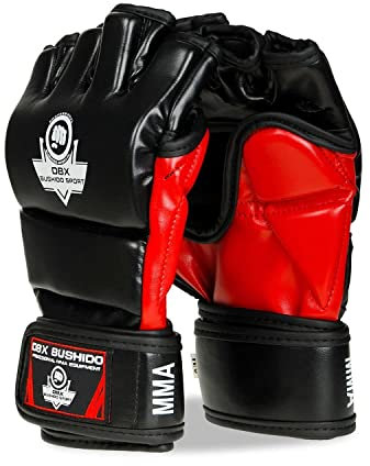DBX Bushido MMA Handschuhe Herren “E1V3” - Gemütlich MMA Boxhandschuhe Männer Perfekt für Grappling - Box Handschuhe - Kickbox Handschuhe Besser Trainieren