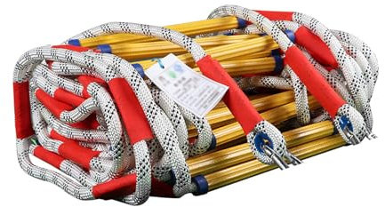 Rettungsseilleiter, 5m 8m 10m 15m 25m Feuerfeste Rettungsleiter, Bearing Feuerleiter Für Notfälle, Flammwidrige Reißfest Robuste Langlebige Für Den Schnellen Einsatz Im Feuer/katastrophe