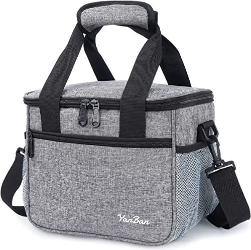 WuYan 10-Liter-Lunchtasche, Kühltasche, isolierte Picknicktasche, Thermotasche zum Tragen von Lebensmitteln, Anzug für Picknick/Camping/Strand/Outdoor-Aktivitäten