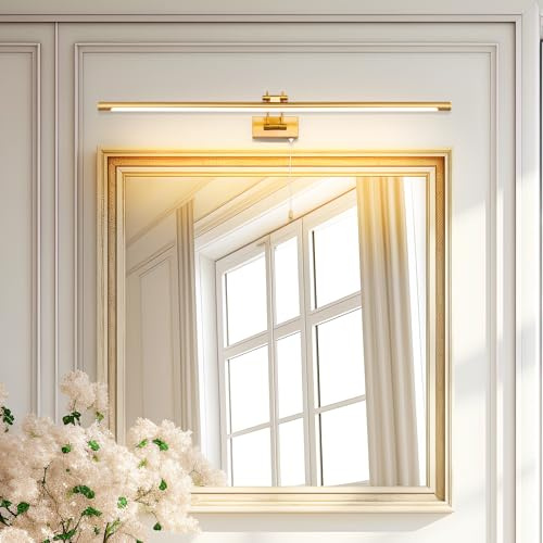 TYhogar 90CM LED-badrumsspegel Ljus LED-väggspegel Modern badrumsspegel 3000K 1820LM 16W