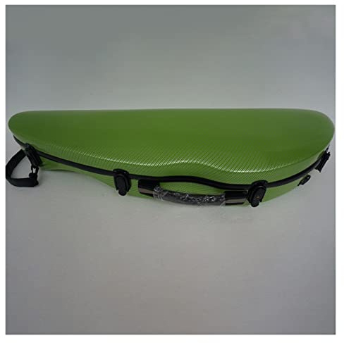 Green New Violin 4/4 Full Size Composite Carbon Fiber Case Mit Bogenhaltern Und Riemen Volle Größe Violinkoffer