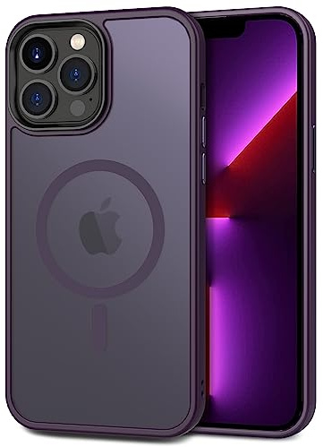 CACOE für iPhone 13 Pro Max Hülle mit Militärschutz für MagSafe Handyhülle | für iPhone 13 Pro Max Case,Transluzente Matte,37×N52 Magnete,12 Fuß Fallschutz,2400 GS Magnetkraft,Erhöhter Kameraschutz
