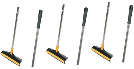 minkissy Lot de 3 brosses à récurer Double Face pour Sol de, Sol, Moquette, carrelage, béton, carrelage, céramique