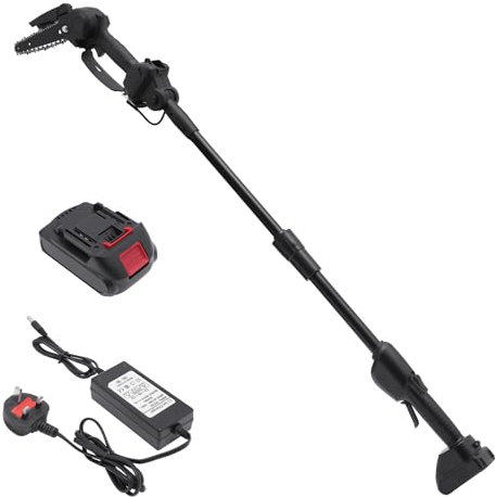 Macchina da Taglio Motosega elettrica telescopica a Lunga Portata 550W 2 in 1 Attrezzo da Giardino Motosega telescopica a Batteria 1,3 M Potatore per Alberi Taglia-TER