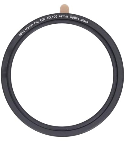 Filtre UV de Caméra, Filtre D'objectif de Caméra de Protection UV à Faible réflectivité de 42 Mm, Filtre UV à Transmission Lumineuse élevée pour GR3 GR3X GR2