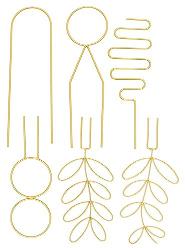OFFSCH Lot De 6 Treillis Métalliques pour Plantes Grimpantes en Pot Conception Facile À Insérer Support Robuste pour Plantes Grimpantes Dextérieur
