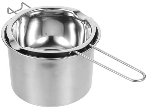 COHEALI Melting Chocolate Pot Double Boiler Pot Set Soap Melting Pot 1 Set Stainless Steel Resistant for Butter Cheese Caramel Chocolate