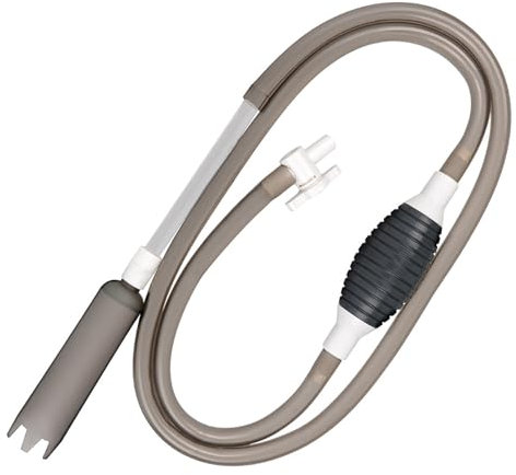 HYDIK Aquarium Reinigungswerkzeug, Hand Siphon Schlauch mit 12-in-1 Filtermaterial, Aquarium Siphon Staubsauger für Aquarium Reinigung Kies & Sand