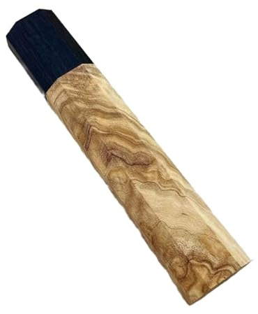 Fenteer Manche de couteau japonais, remplacement de bricolage, réparation de manche octogonal, poignée de coupe-cuisine, Type C
