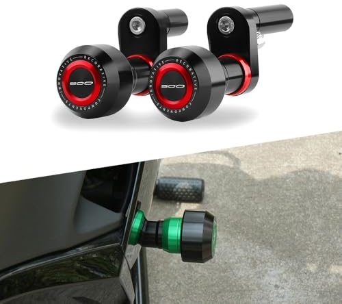 Modeer Motorrad Sturzpads Rahmen Slider Sturzschutz zubehör Für Ka.wasaki Ninja 400 2018-2024 / Z400 2018-2024 / Ninja 500 2024-2025 / Z500 2024-2025 (z500-rot)