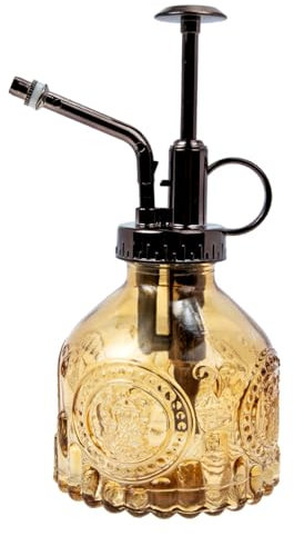 Supvox Leere Glas Sprayflasche Für Pflanzen Kleine Gartensprüher Nachfüllbare Tragbare Bewässerungsflasche Mit Transparentem Behälter Vintage Garten Dekoration Für Innenräume