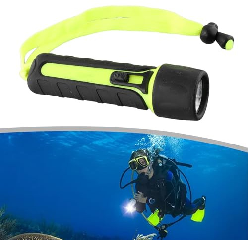 Équipement de plongée étanche 8000 lm LED lampe torche sous-marine, profondeur nominale 50 m pour la plongée, le camping, la randonnée, les excursions en bateau