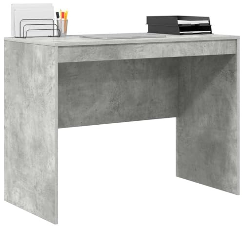 vidaXL Bureau Beton Grijs 100 x 50 x 76 cm