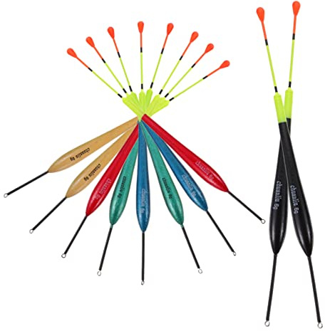 Didiseaon 10pcs Fishing Bobbers Portable Floating Tool with High Buoyancy and Sensitivity Durable Floats for Long Distance Fishing