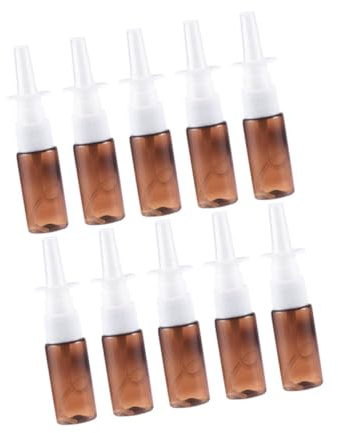 EPIGEIST 10 pièces Lot de Flacons Vaporisateurs Nasaux Plastique et Réutilisable Pulvérisateur Précis Portable pour Nettoyage Nasal et Dosage Exact Bouteilles Compactes de Voyage avec Tête