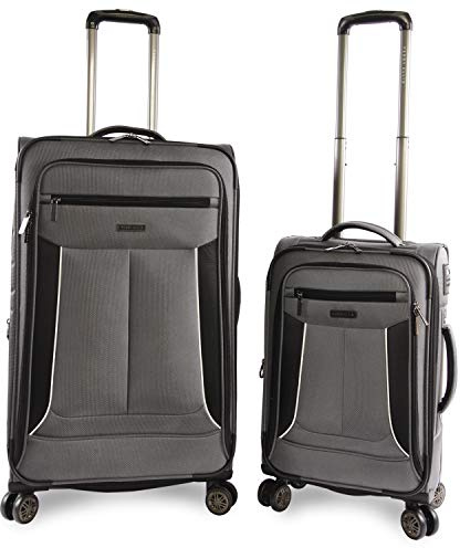 Perry Ellis Luggage Viceroy - Juego de 2 Maletas expandibles con Ruedas giratorias, Gris Oscuro, Talla única, Luggage Viceroy - Juego de 2 Maletas expandibles con Ruedas giratorias