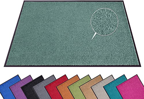 Hanse Home Fußmatte (S-XXL) 90x150cm – 12 Farben – Fussmatte Outdoor Schmutzfangmatte Türmatte Waschbar & Wetterfest rutschfest für Eingangsbereich & Außenbereich – Olivgrün