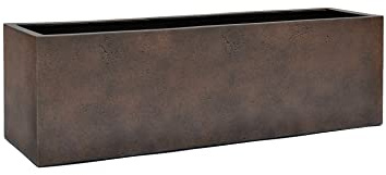 Eschbach® Pflanzkübel Box 60 Rost Braun Rechteckig * 60 x 20 x 20 cm * 10 Jahre Garantie