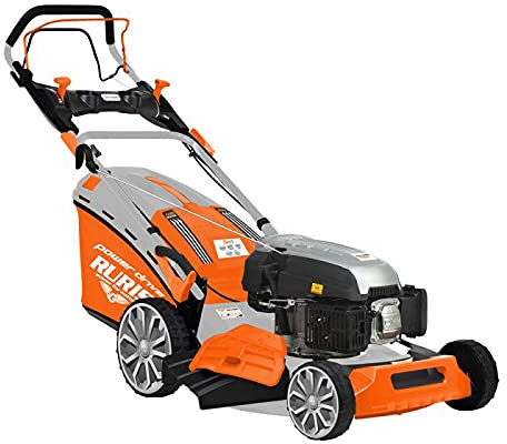 RURIS POWER FOR NATURE Tondeuse à Gazon Thermique 5 en 1 Mulching 5,7 CV 196cc RX500S, Orange