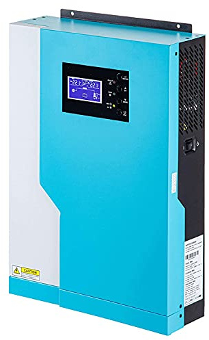 SOGTICPS Solar-Wechselrichter MPPT 5,5KW Solar Hybrid Wechselrichter 100A 500VDC PV Eingang 220VAC 48VDC Reine Sinuswellen, Solar-EIN-Off-Gitter-Wechselrichter